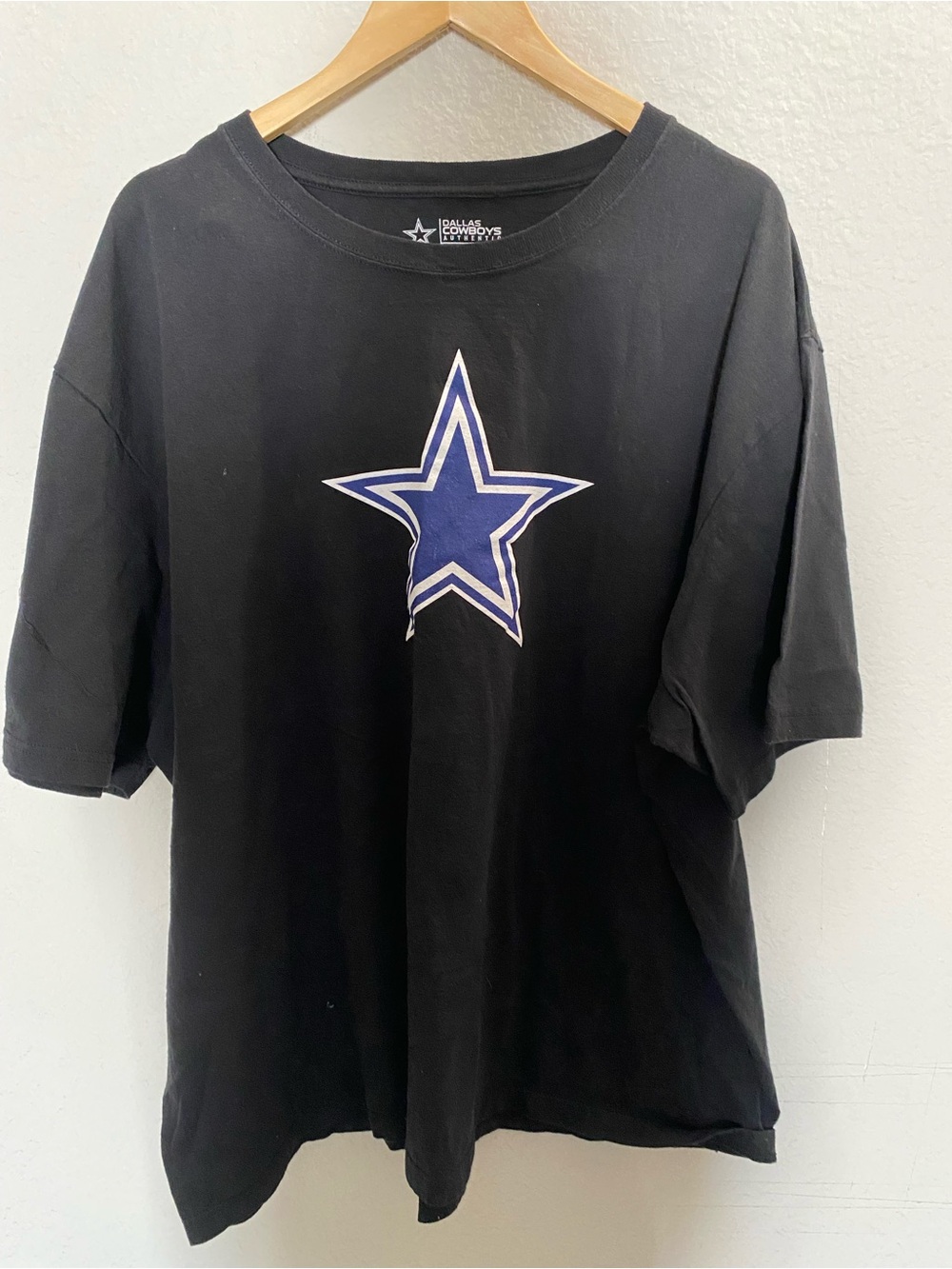 Dallas Cowboys Black Star Logo Tee 4XL Nike 100% Cotton 30” armpit